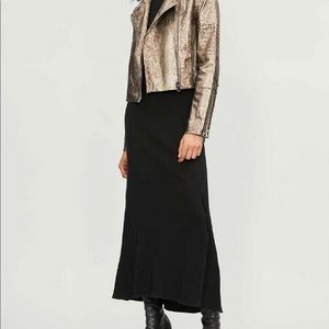 New J Brand Gold Leather Jacket w/ tag